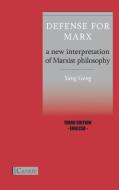 Defense for Marx di Geng Yang edito da Canut Int. Publishers