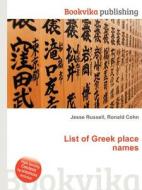 List Of Greek Place Names edito da Book On Demand Ltd.
