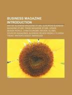 Business Magazine Introduction: Business di Books Llc edito da Books LLC, Wiki Series