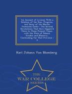 An Account Of Livonia di Karl Johann Von Blomberg edito da War College Series