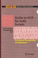 Guide to OCR for Indic Scripts edito da Springer London