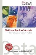 National Bank of Austria edito da Betascript Publishing
