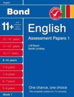 Bond Assessment Papers English 9-10 Yrs Book 1 di Sarah Lindsay edito da Oxford University Press