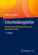 Entscheidungslehre di Rüdiger von Nitzsch edito da Springer-Verlag GmbH