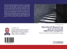 Operational Research as part of structural adjustment programs di Yves Christian Guéa edito da LAP Lambert Academic Publishing