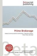 Prime Brokerage edito da Betascript Publishing