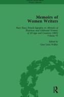Memoirs Of Women Writers, Part Iii Vol 10 di Gina Luria Walker edito da Taylor & Francis Ltd