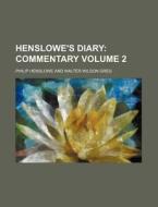 Henslowe's Diary Volume 2 di Philip Henslowe edito da Rarebooksclub.com