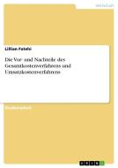 Die Vor- und Nachteile des Gesamtkostenverfahrens und Umsatzkostenverfahrens di Lillian Fatehi edito da GRIN Verlag