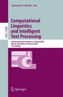 Computational Linguistics and Intelligent Text Processing edito da Springer Berlin Heidelberg