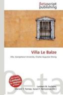 Villa Le Balze edito da Betascript Publishing