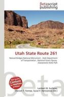Utah State Route 261 edito da Betascript Publishing