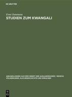 Studien zum Kwangali di Ernst Dammann edito da De Gruyter