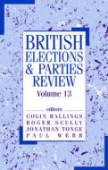 British Elections & Parties Review di Colin Rallings edito da Routledge
