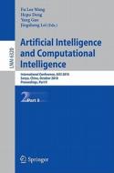 Artificial Intelligence and Computational Intelligence 2 edito da Springer-Verlag GmbH