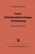 Feuer-Betriebsunterbrechungs-Versicherung di Paul Fusshoeller edito da Gabler Verlag