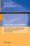 Data Science and Analytics edito da Springer Singapore