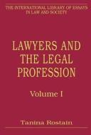 Lawyers and the Legal Profession, Volumes I and II edito da Routledge
