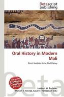 Oral History in Modern Mali edito da Betascript Publishing