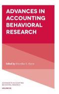 Advances in Accounting Behavioral Research edito da Emerald Publishing Limited