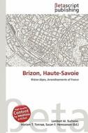 Brizon, Haute-Savoie edito da Betascript Publishing