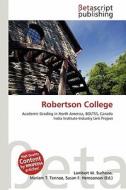 Robertson College edito da Betascript Publishing
