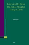Determined by Christ. the Pauline Metaphor 'Being in Christ' di Barbara Beyer edito da BRILL ACADEMIC PUB