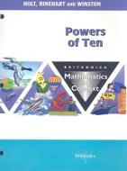Brittanica Mathematics in Context: Powers of Ten edito da Holt McDougal