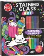 Stained Glass Art: Dazzling Designs (Klutz Activity Book) edito da Scholastic Inc.
