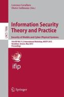 Information Security Theory and Practice. Security of Mobile and Cyber-Physical Systems edito da Springer Berlin Heidelberg