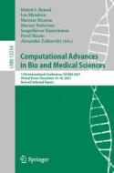 Computational Advances in Bio and Medical Sciences edito da Springer International Publishing