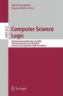 Computer Science Logic edito da Springer-verlag Berlin And Heidelberg Gmbh & Co. Kg