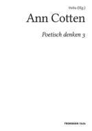 Poetisch denken 3: Ann Cotten edito da Frohmann Verlag