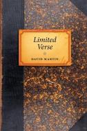 Limited Verse di David Martin edito da University Of Calgary Press