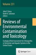 Ecological Risk Assessment for Chlorpyrifos in Terrestrial and Aquatic Systems in the United States edito da Springer International Publishing