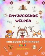 Entzückende Welpen - Malbuch für Kinder - Kreative und lustige Szenen lächelnder Hunde di KidsFun Editions edito da Blurb