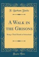A Walk in the Grisons: Being a Third Month in Switzerland (Classic Reprint) di F. Barham Zincke edito da Forgotten Books