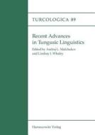 Recent Advances in Tungusic Linguistics edito da Harrassowitz