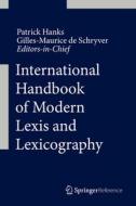 International Handbook Of Modern Lexis And Lexicography edito da Springer-verlag Berlin And Heidelberg Gmbh & Co. Kg