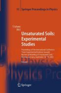 Unsaturated Soils: Experimental Studies edito da Springer Berlin Heidelberg