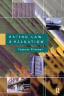 Rating Law And Valuation di Frances A.S. Plimmer edito da Taylor & Francis Ltd