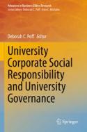 University Corporate Social Responsibility and University Governance edito da Springer International Publishing