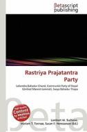 Rastriya Prajatantra Party edito da Betascript Publishing