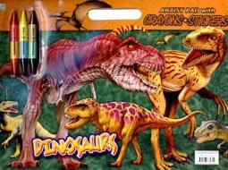 Dinosaurs Artist Pad [With StickersWith 3 Double-Sided Crayons] edito da Dalmatian Press