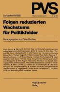 Folgen reduzierten Wachstums für Politikfelder edito da VS Verlag für Sozialwissenschaften