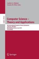 Computer Science - Theory and Applications edito da Springer Berlin Heidelberg
