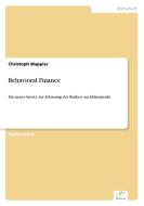 Behavioral Finance di Christoph Wappler edito da Diplom.de