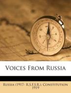 Voices From Russia edito da Nabu Press