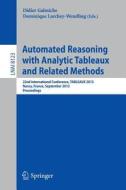 Automated Reasoning with Analytic Tableaux and Related Methods edito da Springer Berlin Heidelberg