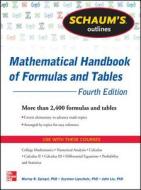 Schaum's Outline Of Mathematical Handbook Of Formulas And Tables di Seymour Lipschutz, Murray R. Spiegel, John Liu edito da Mcgraw-hill Education - Europe